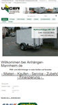 Mobile Screenshot of anhaenger-mannheim.de