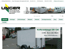 Tablet Screenshot of anhaenger-mannheim.de
